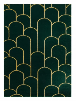 Kusový koberec Emerald 1021 green and gold-200x290