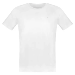 Wojas Bílé Bavlněné Pánské Tričko S Krátkým Rukávem