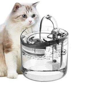 1.8L Cat Water Smart Fountain Dispenser Drinking Bowl Automatic Circulation Transparent Puppy Water Dispenser Mute Low C