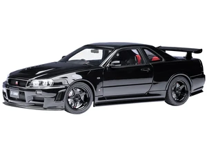 Nissan Nismo R34 GT-R Z-TUNE RHD (Right Hand Drive) Black Pearl 1/18 Model Car by Autoart