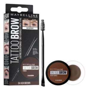 Maybelline New York Tatoo Brow gélová pomáda na obočie 04 Ash Brown 4 g