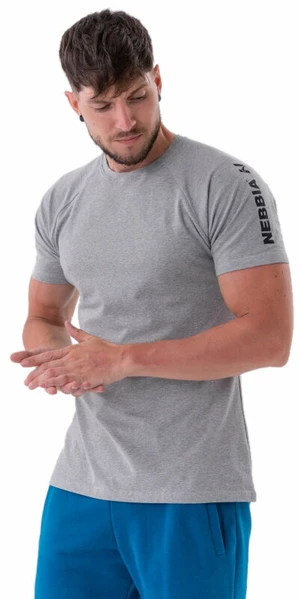 Nebbia Sporty Fit T-shirt Essentials Light Grey 2XL T-shirt de fitness