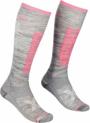 Ortovox Ski Compression Long Socks W Grey Blend 39-41 Ski Socken
