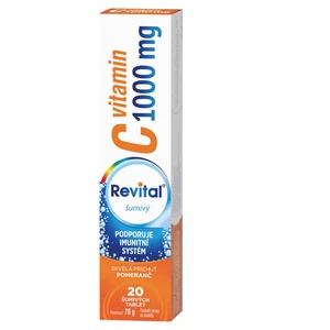 REVITAL Vitamin C 1000 mg pomeranč 20 šumivých tablet