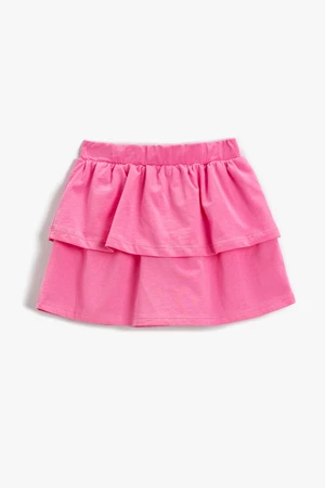 Koton Frilled Mini Skirt Cotton