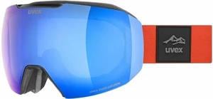 UVEX Epic Attract Black Mat Mirror Blue/Contrastview Smoke Lasergold Lite Ski Brillen