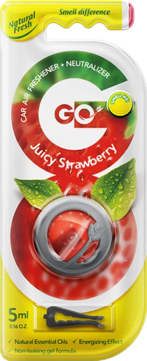 Natural Fresh Vůně do auta Go Gel Juicy Strawberry 5 ml
