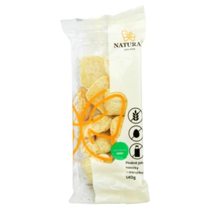 NATURAL JIHLAVA Jáhlové plněné taštičky meruňkové bez lepku natural 140 g