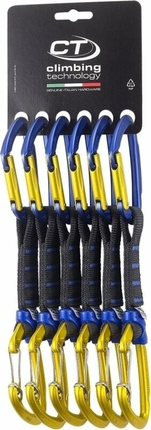 Climbing Technology Berry Set NY Pro Quickdraw Blue/Gold Solid Straight/Wire Straight Gate 12.0