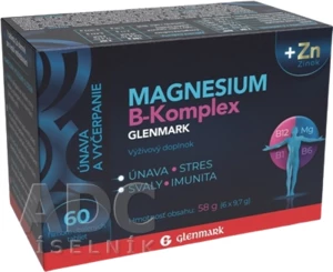 Magnesium B-Komplex glenmark + zinok 60 tabliet
