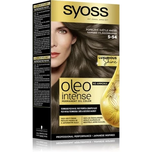 Syoss Oleo Intense permanentní barva na vlasy s olejem odstín 5-54 Ashy Light Brown 1 ks