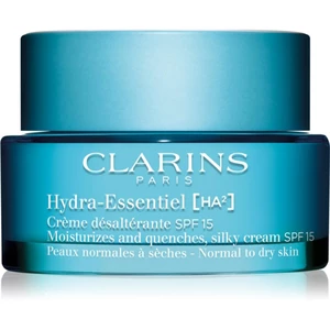 Clarins Hydra-Essentiel [HA²] Silky Cream SPF 15 hedvábně jemný hydratační krém SPF 15 50 ml