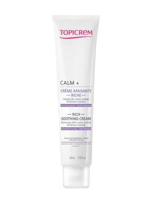 Topicrem Výživný a zklidňující pleťový krém CALM+ (Rich Soothing Cream) 40 ml