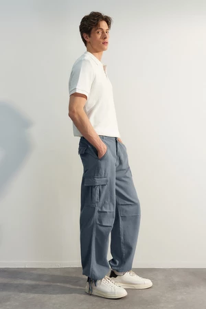 Trendyol Limited Edition Navy Blue Loose Fit Trousers