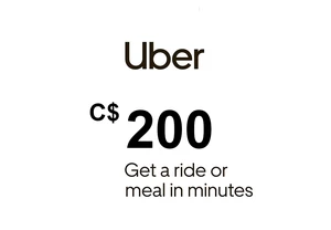 Uber C$200 CA Gift Card
