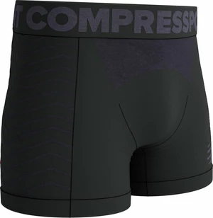 Compressport Seamless Boxer M Black/Grey XL Futó aláöltözetek