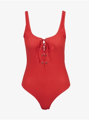 Red Women's One-Piece Swimwear Noisy May Wave - Women
