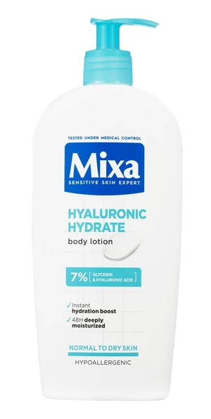 Mixa Hyalurogel Tělové mléko pro suchou a citlivou pokožku 400 ml