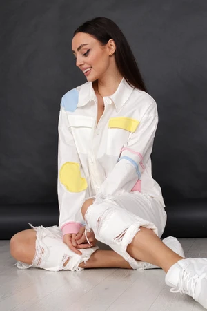 shirts made of combined materials