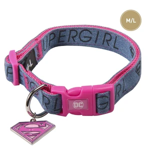 DOGS COLLAR M/L SUPERMAN