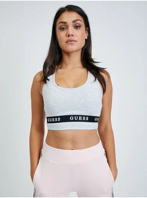 Light Grey Brindle Sports Bra Guess Aline - Women