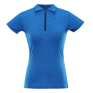 Women's quick-drying polo shirt ALPINE PRO DONNA electric blue lemonade