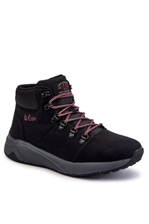 Pánske teplé trekingové topánky Lee Cooper LCJ-22-31-1451 čierne