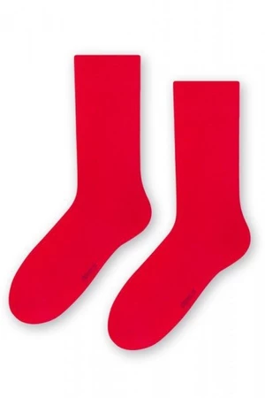 Steven 056 090 červené Pánské ponožky 42/44 červená