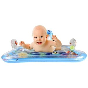 Mat Inflatable PVC Water Mat With Mirror And Rattles Inflatable Baby Water Mat For Baby Boy Girl PVC Infants Toddlers Fun Toys