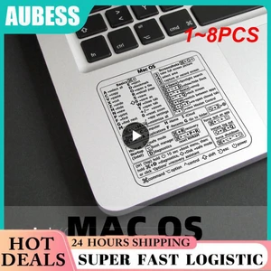 1~8PCS Windows PC Reference Keyboard Shortcut Sticker Adhesive For PC Laptop Desktop