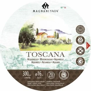 Kulatý akvarelový blok Magnani Toscana 16cm 300g 100% bavlna