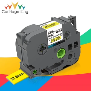 23.6mm HSe651 HSe-651 HSe 651 Replace for Brother Heat Shrink Tube Label Tape for P-touch PT P750W PT-D600 9700PC Label Maker