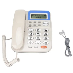 W168 Corded Telephone Caller ID Landline Phone with LCD Screen for Hotel