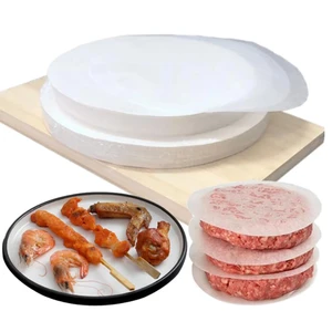 11/16/20/25cm Non-Stick Double Paper Convenient Round Baking Paper Kitchen Accessories Hamburger Paper BBQ Oven Paper
