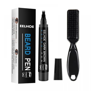 Men Beard Filling Pen Facial Hair Moustache Repair Shape Regrowth Pen Beard Enhancer Nourish Shaping Anti Hair Loss Styling Kit