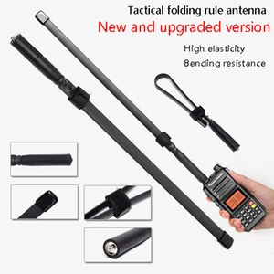 1Pc 47cm Foldable Antenna SMA-Female VHF UHF for Baofeng UV-5R 9R 6R UV82 Walkie Talkie Radio Signal Boost Accessories