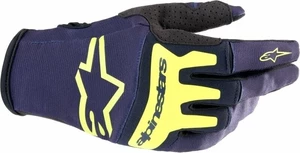 Alpinestars Techstar Gloves Night Navy/Yellow Fluorescent 2XL Mănuși de motocicletă