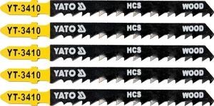 Plátky do přímočaré pily 75mm na dřevo 6TPI 5ks YT-3410 YATO
