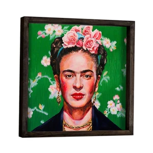 Nástenný obraz Frida Kahlo, 34 × 34 cm