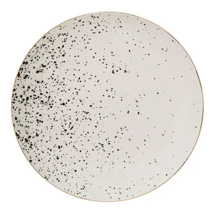 Biely kameninový tanier Bloomingville Venus, ø 25 cm