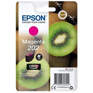 Cartridge Epson 202, 300 stran (C13T02F34010) červená náplň do inkoustové tiskárny • originální produkt • určeno pro tiskárny Epson Expression Premium