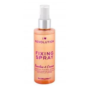 Makeup Revolution London I Heart Revolution Fixing Spray Peaches & Cream 100 ml fixátor make-upu pro ženy