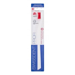 Swissdent Profi Colours Soft Medium 1 ks zubní kartáček unisex White&Red