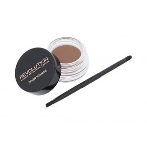 Makeup Revolution London Brow Pomade With Double Ended Brush 2,5 g gel a pomáda na obočí pro ženy Soft Brown