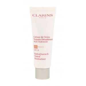 Clarins HydraQuench Tinted Moisturizer SPF15 50 ml denní pleťový krém tester 03 Peach na všechny typy pleti; na dehydratovanou pleť