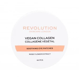 Revolution Skincare Vegan Collagen Soothing Eye Patches 60 ks maska na oči na všechny typy pleti; na citlivou a podrážděnou pleť; proti vráskám