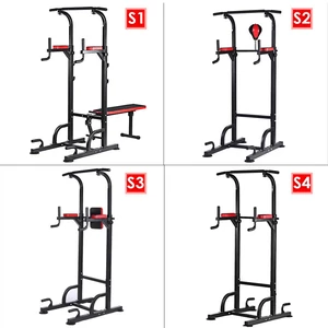 Pull-ups Equipment With A Supine Plate Boxing Ball Adjustable Single And Double Bar Non-slip Solid Home Fitness Sports E