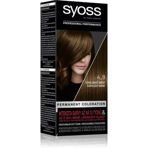 Syoss Color permanentná farba na vlasy odtieň 4-8 Chocolate Brown