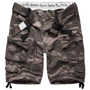 Kraťasy RAW VINTAGE SURPLUS® Division Shorts – Black Camo  (Barva: Black Camo , Velikost: 4XL)