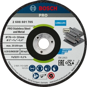 Bosch Accessories 2608601705 2608601705 brúsny kotúč rovný  76 mm 10 mm 2 ks